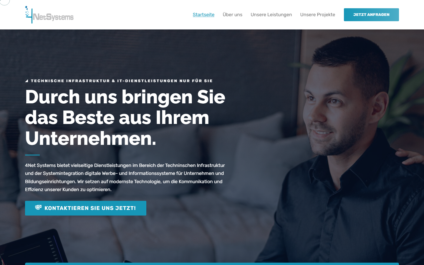 Website, Hosting- und Mail-Migration für 4Net Systems