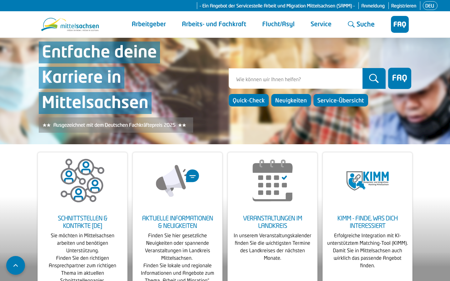 Digitale Servicestelle für Arbeit und Migration in Mittelsachsen